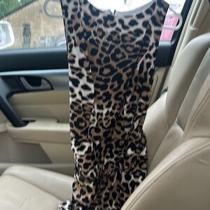 Cache Leopard Print Skirt